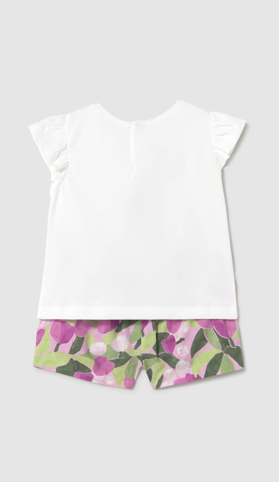 Conjunto_pantalón_corto_floral_y_camiseta_bebé_1237_Malva_mayoral