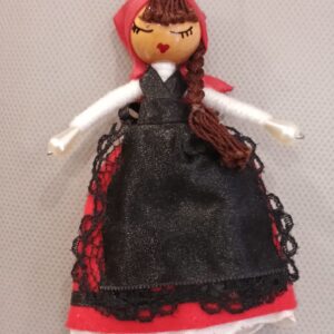 Muñeca Gallega colgante artesana
